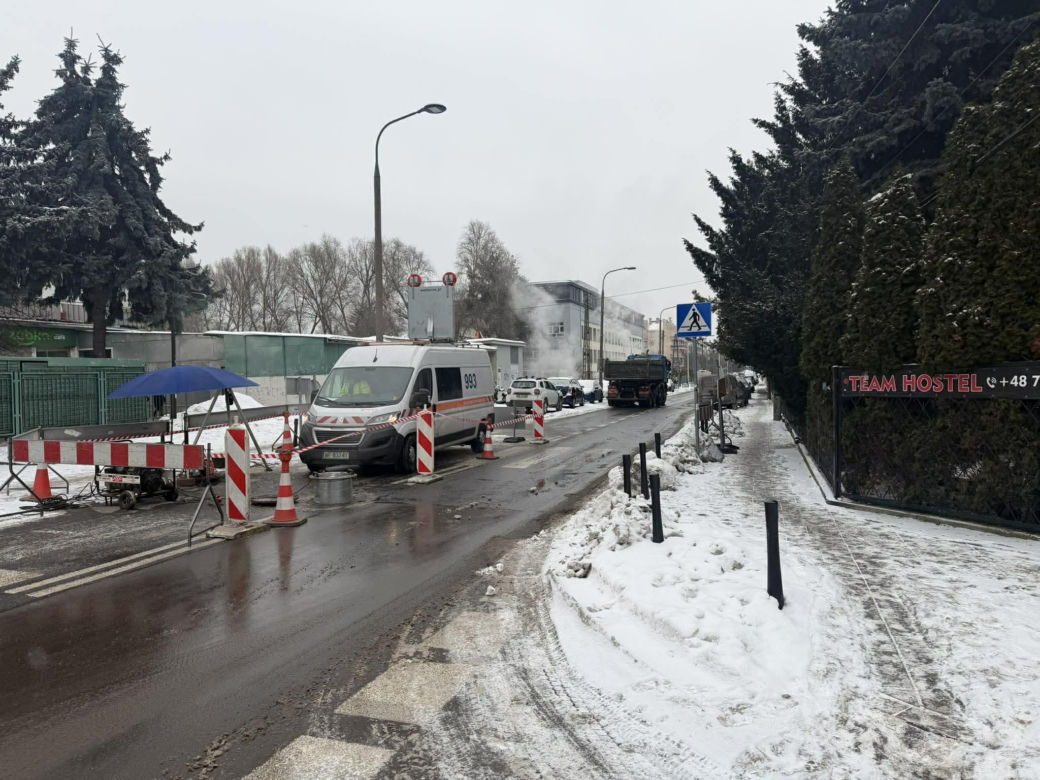Awaria ciepłownicza w Warszawie (4.02.2026)