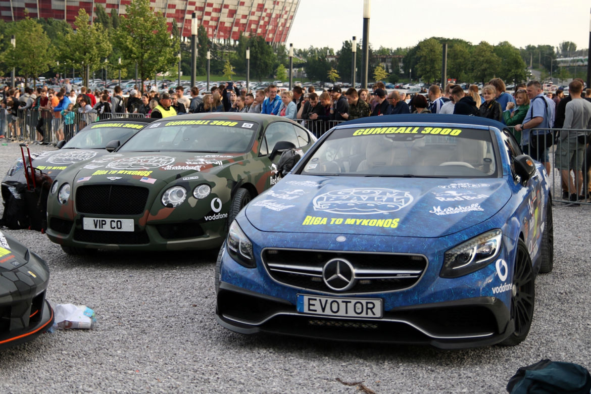 Gumball 3000 2017 w Polsce, Warszawa Stadion Narodowy