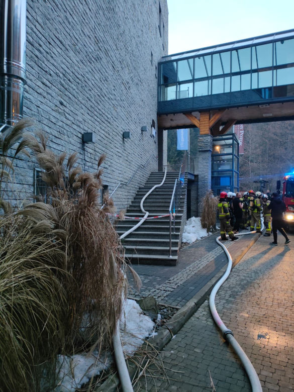 Krynica-Zdrój. Sauna w hotelu poszła z dymem! Ewakuacja 20 osób