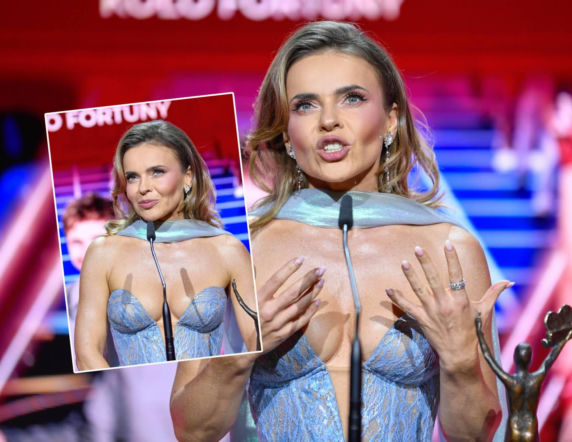 Edyta Herbuś musiała uważać na sukienkę. Ale na rozdaniu Telekamer wyglądała nieziemsko!