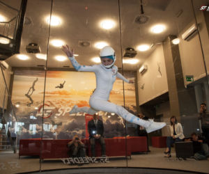 Maja Kuczyńska w tunelu aerodynamicznym Speedfly