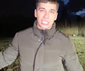 Friz z córką na straszeniu dzików