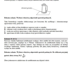 Egzamin gimnazjalny 2017 część przyrodnicza