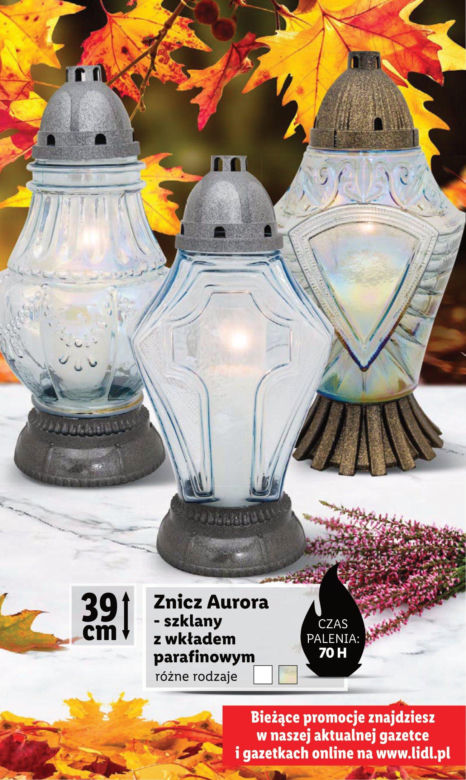 Znicze w Lidlu