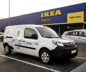 Elektryczne Renault Kangoo Z.E. pod IKEA Kraków