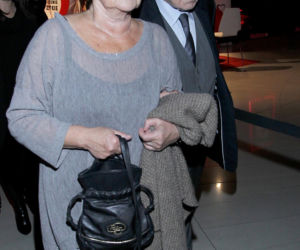 Marian Opania z żoną