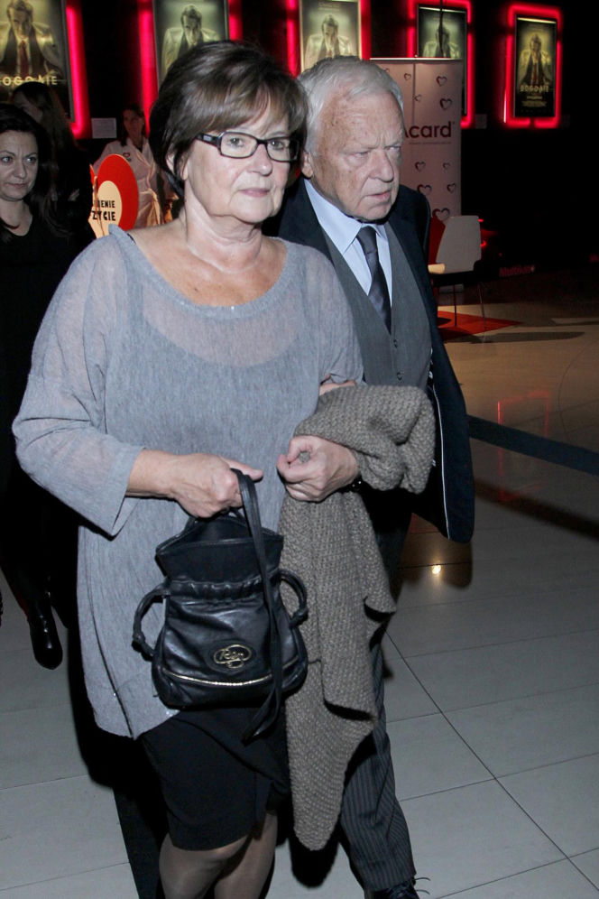 Marian Opania z żoną