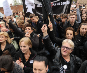 CZARNY PROTEST W WARSZAWIE.