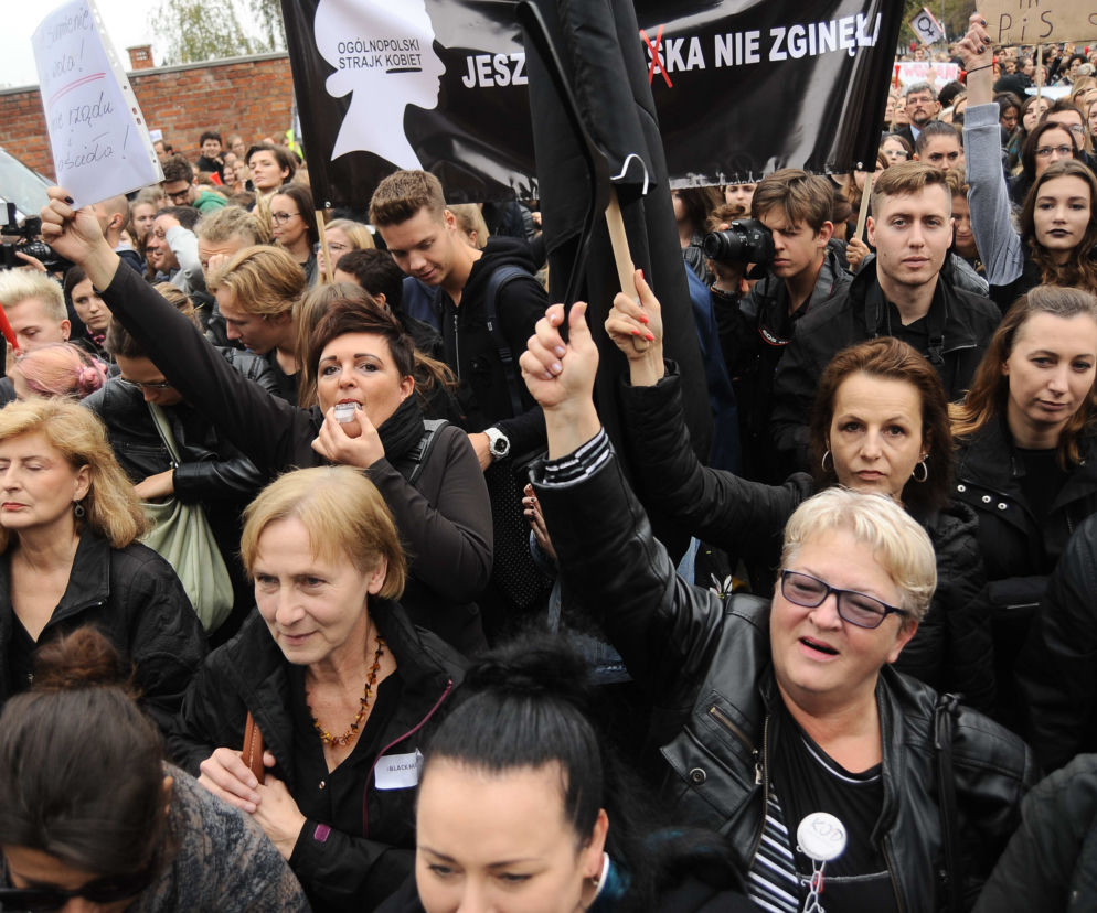 CZARNY PROTEST W WARSZAWIE.