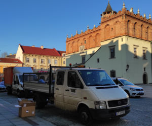 Uszorstnianie płyty tarnowskiego rynku