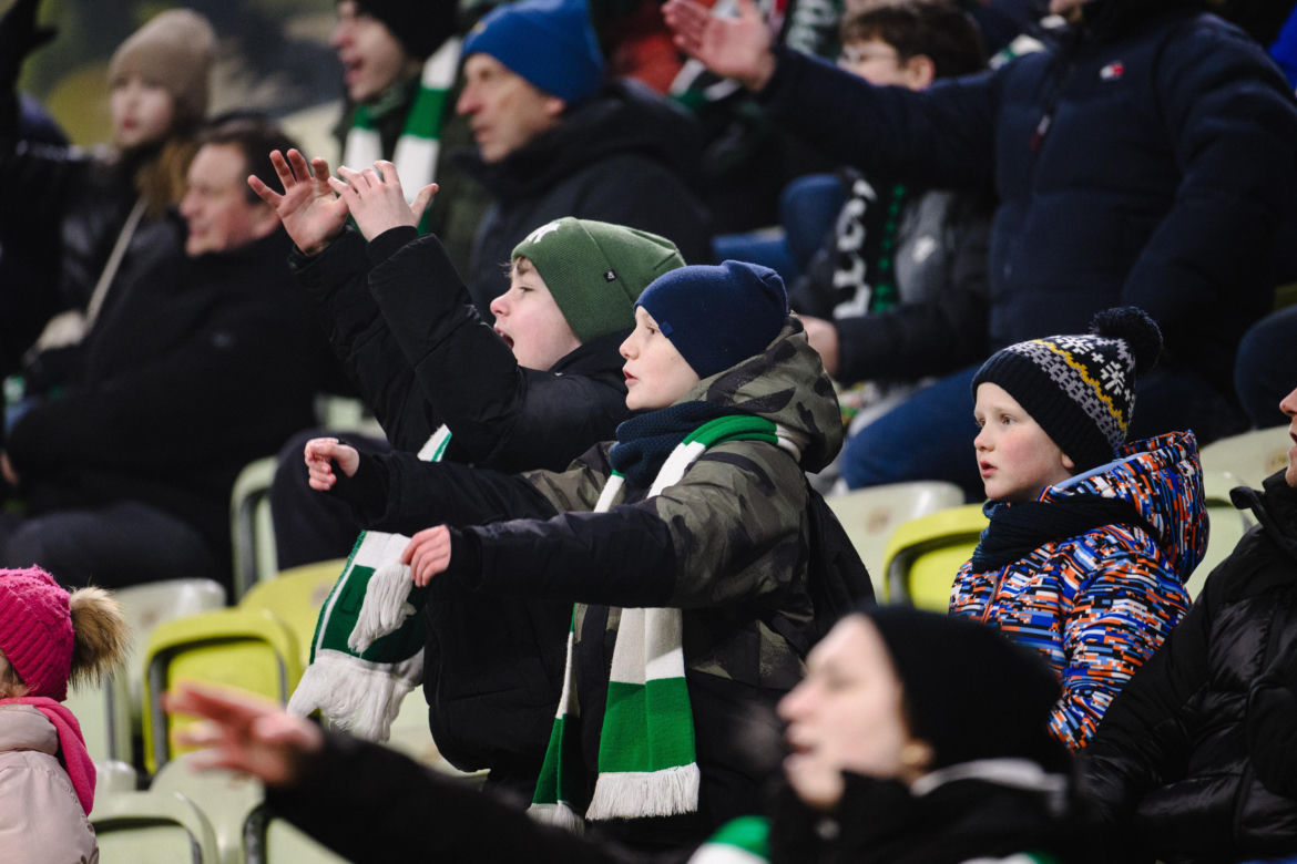 Lechia Gdańsk - Cracovia, zdjęcia kibiców z meczu 20. kolejki PKO BP Ekstraklasy