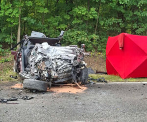Śmiertelny wypadek w Stykowie na DK 42. Na miejscu zginął 23 letni mężczyzna