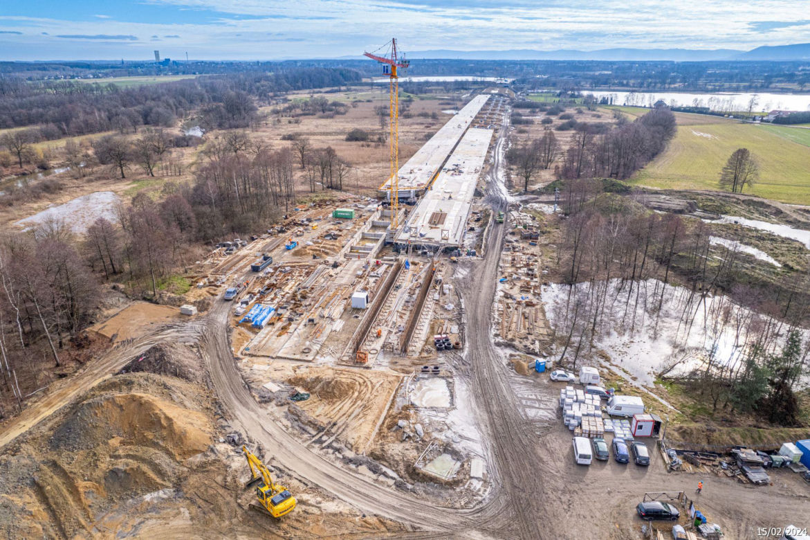 Budowa S1 Oświęcim - Dankowice LUTY 2024