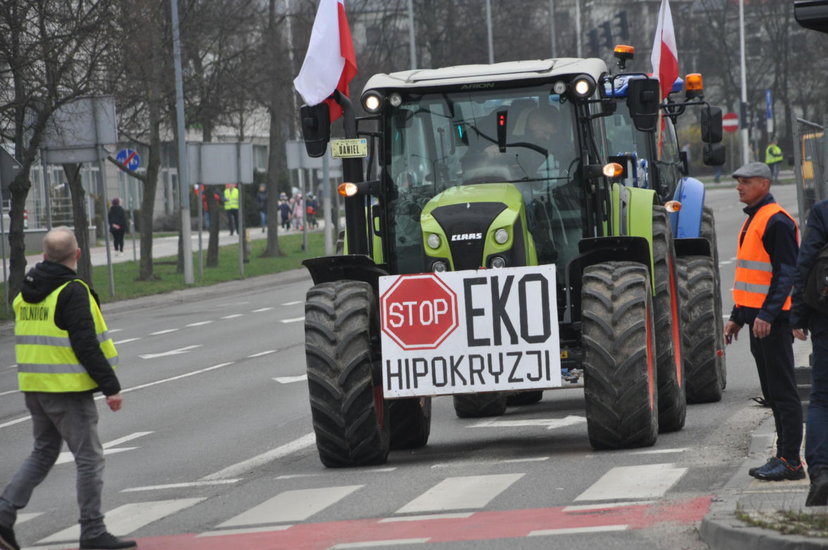 Strajk rolników w Kielcach. 14 marca 2024