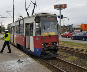 Zderzenie tramwajów na ul. Fordońskiej w Bydgoszczy [ZDJĘCIA]