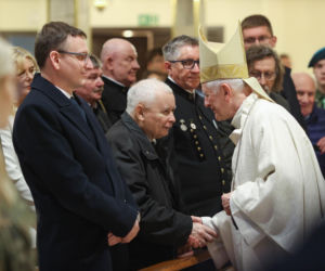 Jarosław Kaczyński na otwarciu wystawy pt. „Katyń 1940 - Smoleńsk 2010. Anatomia kłamstwa” w Muzeum Miejskim w Jastrzębiu-Zdroju