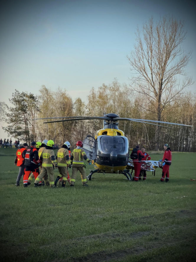 Wypadek w gminie Serokomla