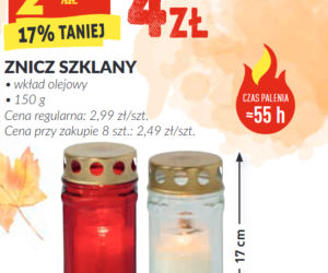 Znicze w Biedronce
