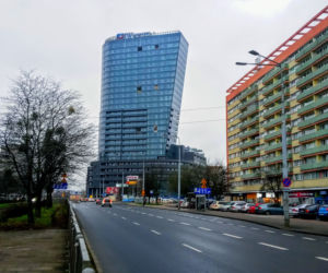 Żuraw zniknął z placu budowy Hanza Tower