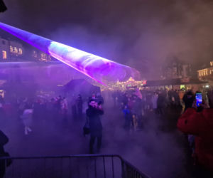 Rzeszów. Pokaz laserowy na Rynku [ZDJĘCIA]