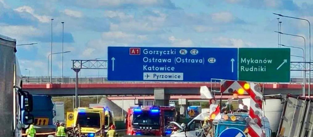 Tragiczny wypadek na A1 w Śląskiem