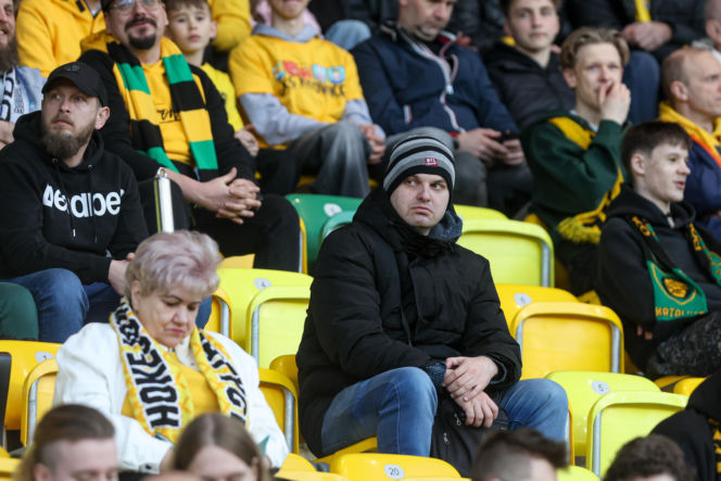 GKS Katowice - Lechia Gdańsk: Zdjęcia kibiców i zawodników z meczu 25. kolejki PKO BP Ekstraklasy