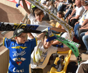 PRES Grupa Deweloperska Toruń - Gezet Stal Gorzów: Zdjęcia kibiców z meczu 7. kolejki PGE Ekstraligi na Motoarenie