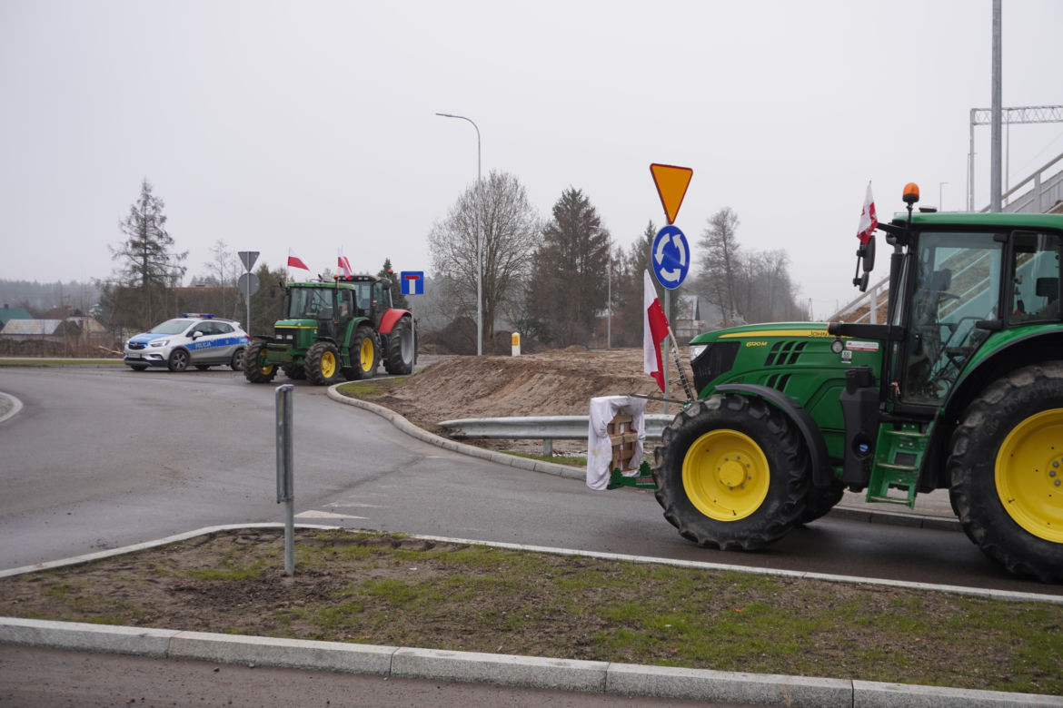 Protest rolników wokół Białegostoku - 20 marca 2024