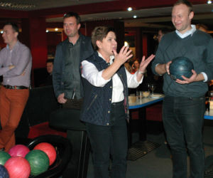 Beata Szydło w kręgielni