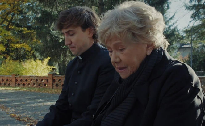 M jak miłość odc. 1910. Ksiądz Grzegorz (Paweł Janyst), Barbara (Teresa Lipowska)