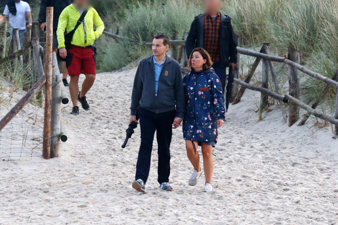 Wakacje Morawieckiego z żoną nad Bałtykiem