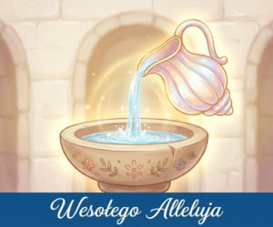 Religijna kartka na Wielkanoc