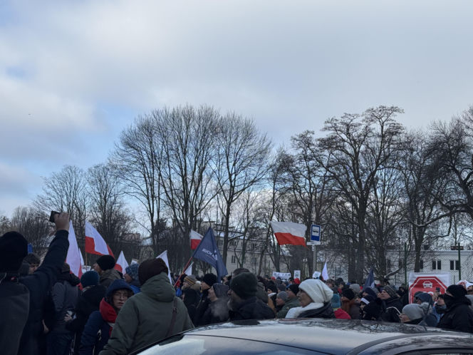 Protest przeciw Stefie Czystego Transportu w Krakowie