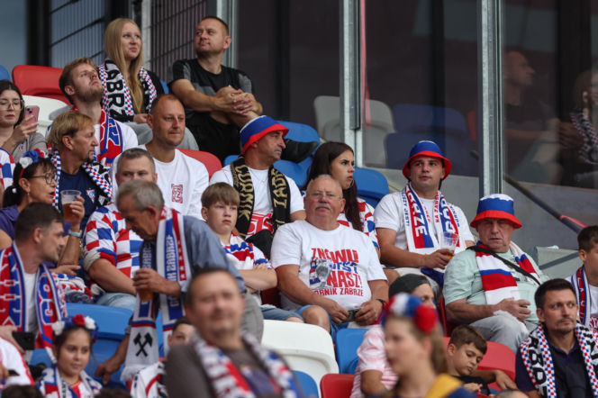 Górnik Zabrze - AS Monaco: Zdjęcia kibiców i zawodników z meczu eliminacji Ligi Konferencji