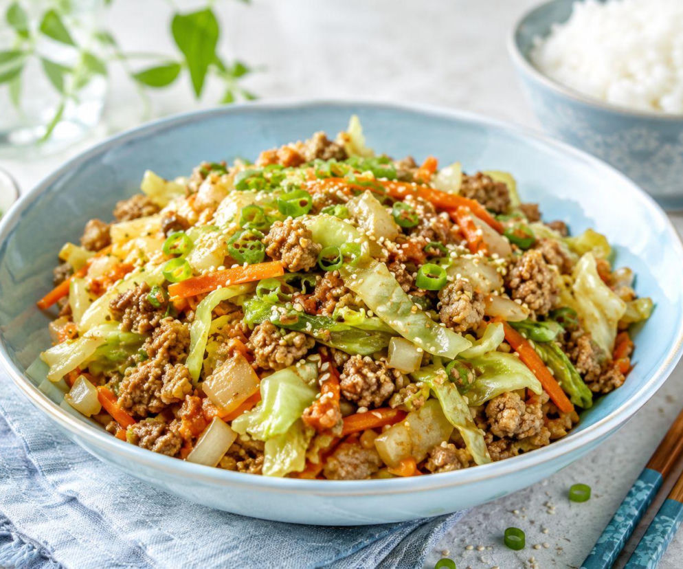 Egg roll in a bowl