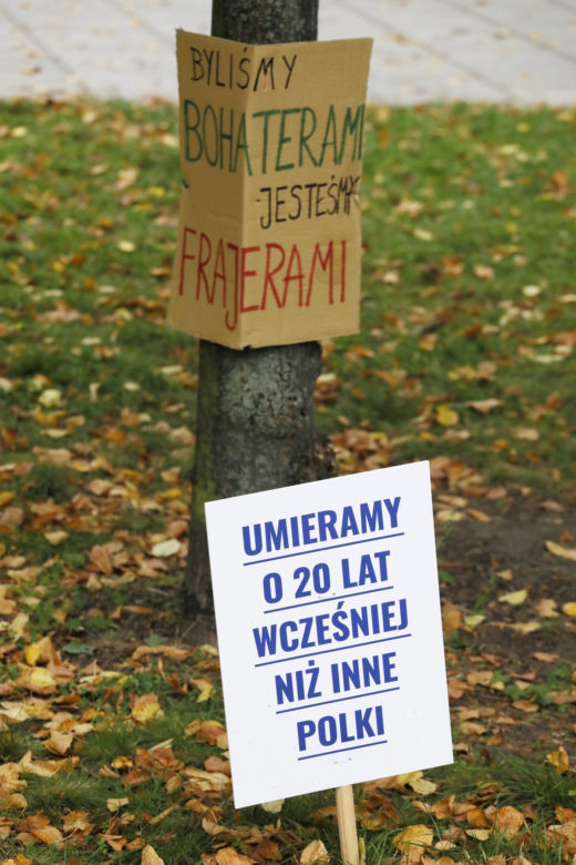 Białe Miasteczko 2.0, protest pracowników ochrony zdrowia