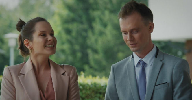 M jak miłość odc.1896. Sławek (Maciej Zuchowicz), Agata (Lidia Pronobis)