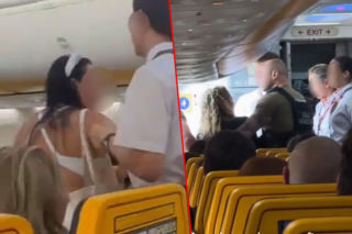 Awantura na pokładzie samolotu! Film z Polkami wywołał burzę. Panna młoda i jej koleżanki wyprowadzone z pokładu