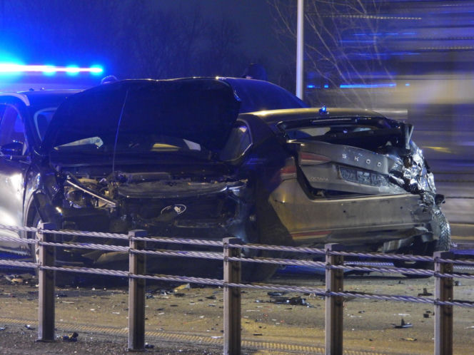 Karambol na moście Grota-Roweckiego