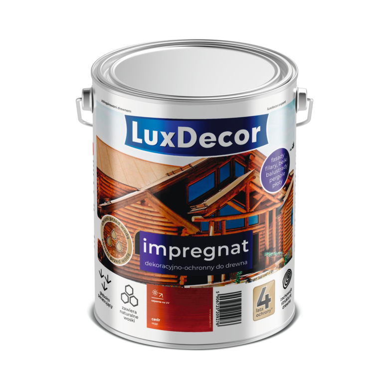 Impregnat Luxdecor Dekoracyjno-ochronny do drewna (wodne impregnaty ochronno-dekoracyjne)