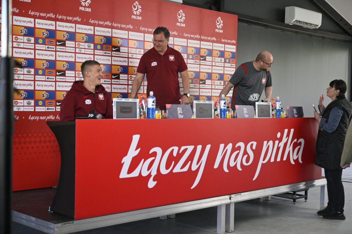 Konferencja reprezentacji Polski: Jan Urban i Wiktor Nowak