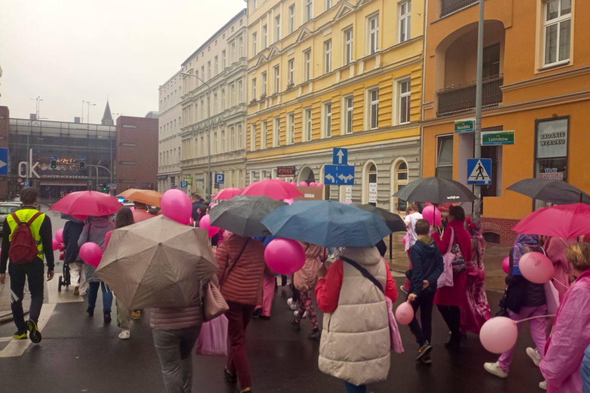 Marsz Różowej Wstążki w Szczecinie
