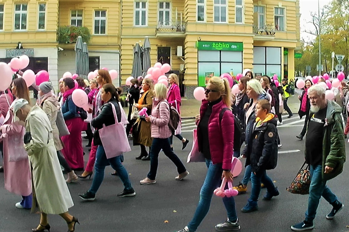 Marsz Różowej Wstążki w Szczecinie