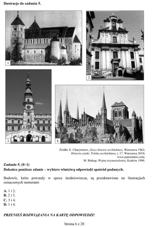 EGZAMIN GIMNAZJALNY 2014 HISTORIA WOS - ARKUSZE OFICJALNE Z CKE