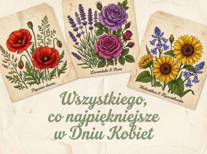 Vintage nasiona na Dzień Kobiet
