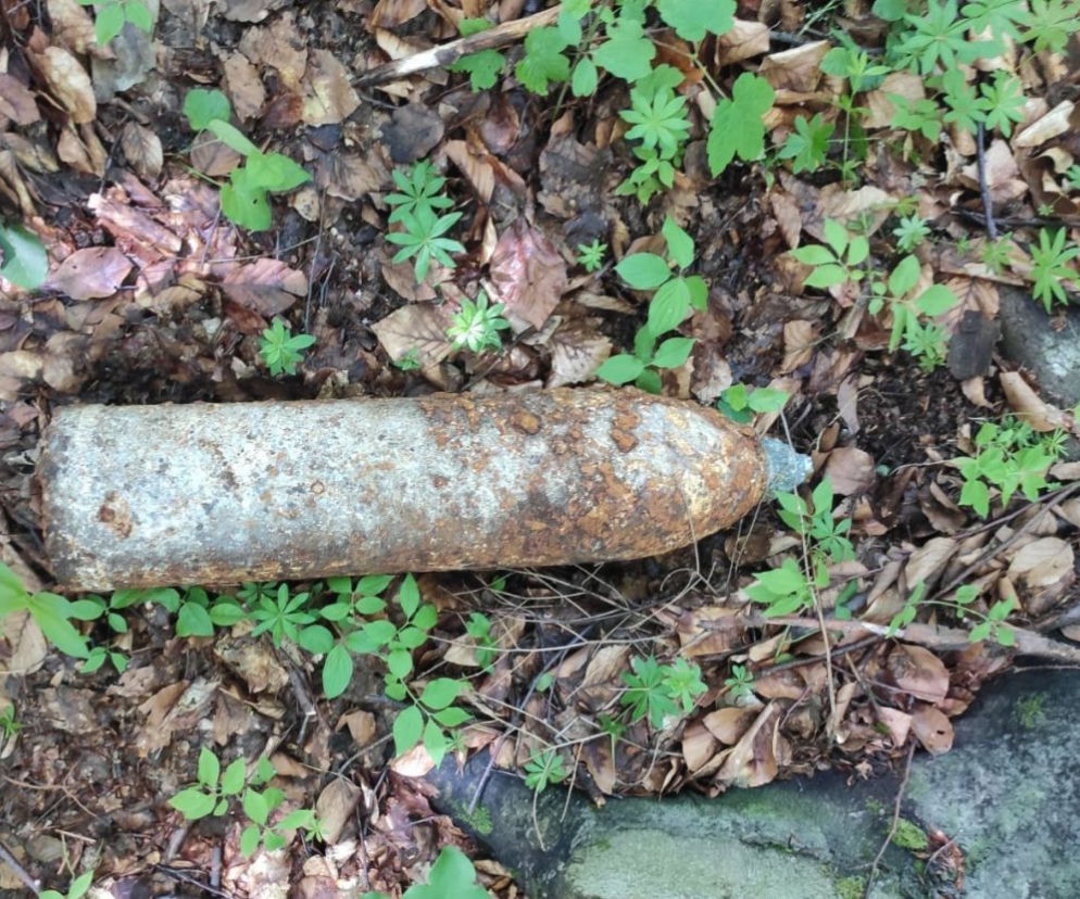 Pocisk znaleziony w Krupem