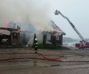 Pożar restauracji w Egiertowie