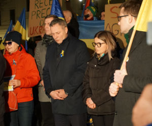 Wojna na Ukrainie. Bydgoszczanie protestowali przeciwko rosyjskiej agresji [ZDJĘCIA]
