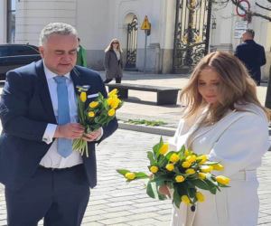 Joanna Kurska uczciła pamięć Marii Kaczyńskiej 