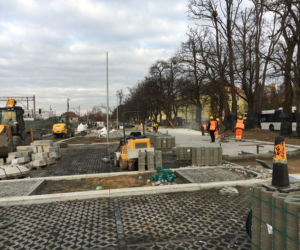 Budowa węzła przesiadkowego w Podjuchach - grudzień 2020